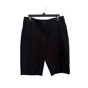Counterparts Black Bermuda Shorts 98% Cotton 2% Spandex Classic Fit, Size 10